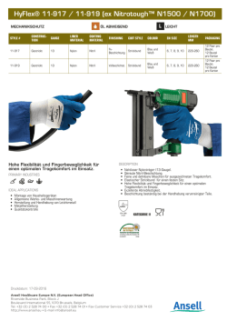 HyFlex&reg; 11-917 / 11-919 (ex Nitrotough