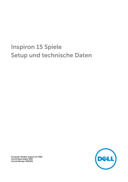 Inspiron 15 Spiele Setup und technische Daten