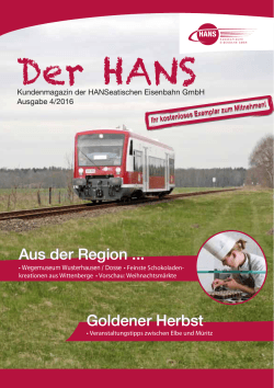 Der HANS - Hanseatische Eisenbahn GmbH
