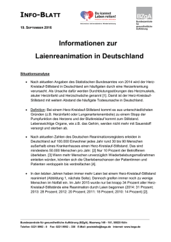 Info-Blatt der BZgA