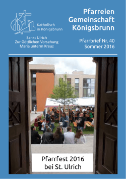 Sommer 2016 - Katholisch in Königsbrunn