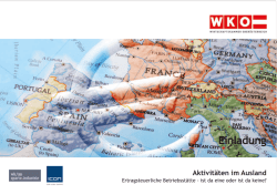 Einladung "Aktivit&auml;ten im Ausland"