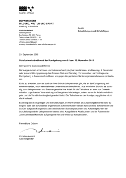 Informationen - Schulen Aargau