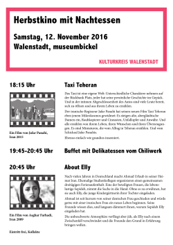 Herbstkino mit Nachtessen