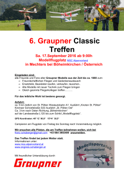 6. Graupner Classic Treffen