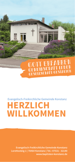 HERZLICH WILLKOMMEN - Baptisten Konstanz