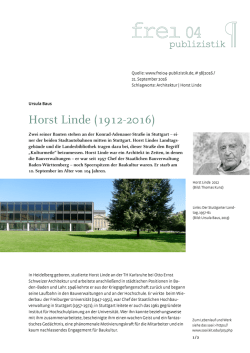 Horst Linde (1912-2016)