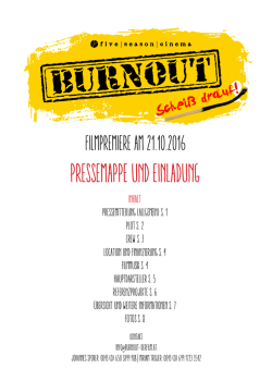 Pressemappe - Burnout – Der Film