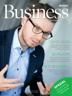 Business Monat Ausgabe Nr. 5, September 2016