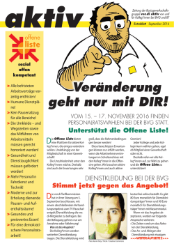 Veränderung geht nur mit DIR!