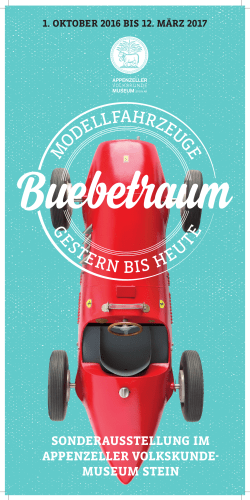 Buebetraum - Modellfahrzeuge gestern bis heute