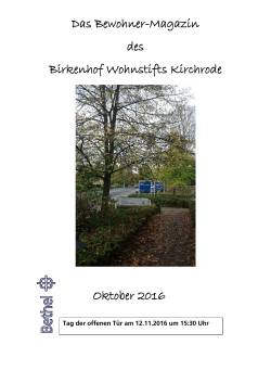 10/2016 - Birkenhof Wohnstift Kirchrode