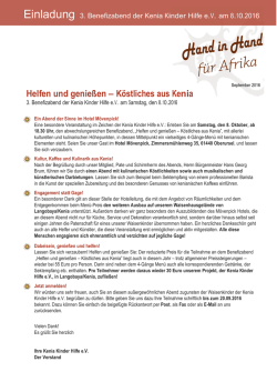 Helfen und genie&szlig;en &ndash; K&ouml;stliches aus Kenia