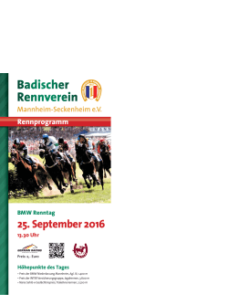 25. September 2016 - Badischer Rennverein