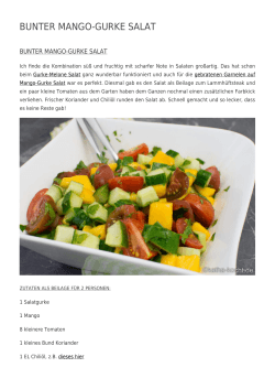 Bunter Mango-Gurke Salat - Katha