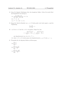 Blatt 5 - Mathematics TU Graz