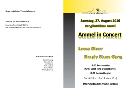Ammel in Concert vom Samstag, 27. August 2016