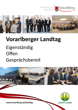 Informationsbroschüre des Landtags