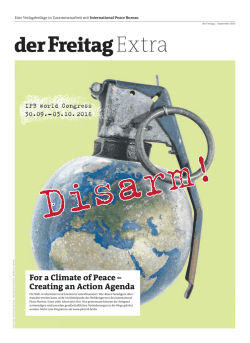 Disarm! For a Climate of Peace