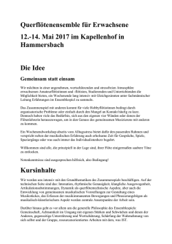 Querflötenensemble für Erwachsene