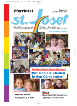 Pfarrbrief - St. Josef Kamp