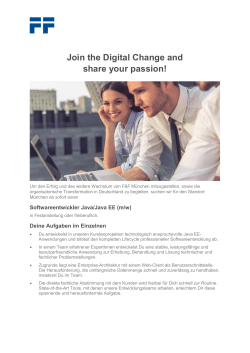 Join the Digital Change and share your passion!