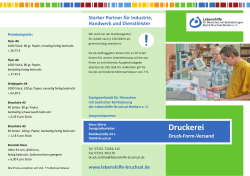 Druck &ndash; Form &ndash; Versand, alles aus einer Hand!