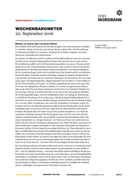 Wochenbarometer 22-09-2016