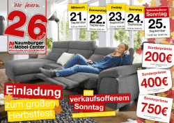 Einladung - Naumburger M&ouml;bel