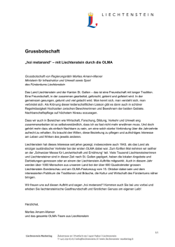 Grussworte von Regierungsr&auml;tin Marlies Amann