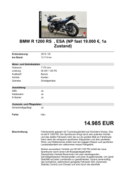 ÿþD etailansicht BMWR 1 2 0 0 RS € , € ESA ( NP fast 1