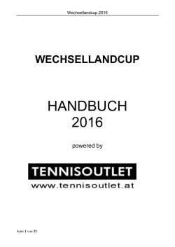 handbuch 2016 - Wechsellandcup