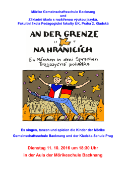 Dienstag 11. 10. 2016 um 18:30 Uhr in der Aula der M&ouml;rikeschule