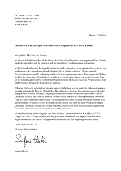 persönlichen Brief