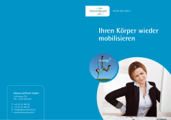 Ihren K&ouml;rper wieder mobilisieren