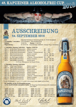 Ausschreibung - ATS Kulmbach Schwimmen