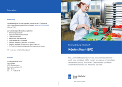 Infos K&ouml;che - Universit&auml;tsSpital Z&uuml;rich