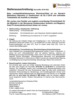 Im Sachgebiet VL 3 - Landesbibliothekszentrum Rheinland