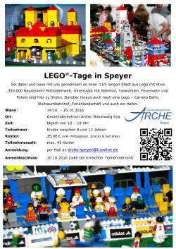 LEGO®-Tage in Speyer - Gemeindezentrum Arche