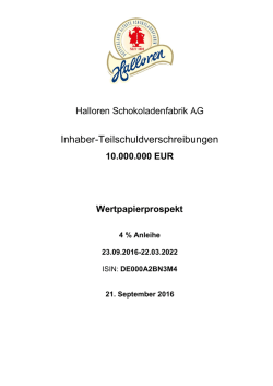 Inhaber-Teilschuldverschreibungen