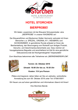 Infos - Hotel-Restaurant Storchen