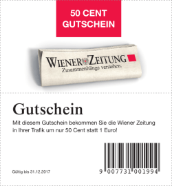 Gutschein - Wiener Zeitung