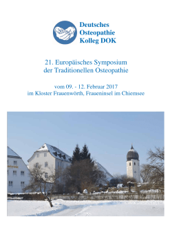 Deutsches Osteopathie Kolleg DOK 21. Europäisches Symposium