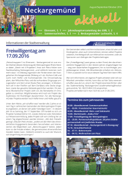 Neckargemünd aktuell - Ausgabe 03/2016 / PDF