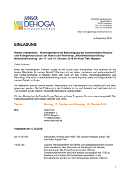 einladung - DEHOGA Niedersachsen