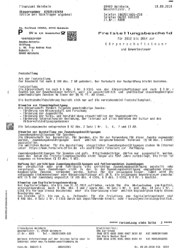 Hier können Sie den Bescheid einsehen.