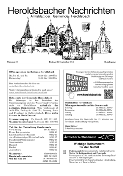 Heroldsbacher Nachrichten