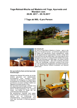 Informationen zur Madeira-Reise findet Ihr hier