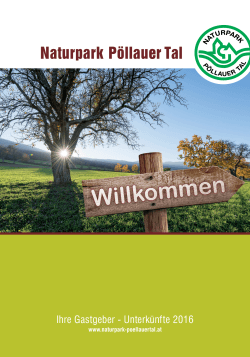 Zimmerverzeichnis - Naturpark Pöllauer Tal