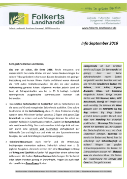 Info September 2016 - Folkerts Landhandel